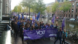 Volt Europa Amsterdam Demonstration